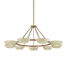 Troy Lighting Canada - F2155-PBR/SSD - Nine Light Chandelier - Alturas - Patina Brass