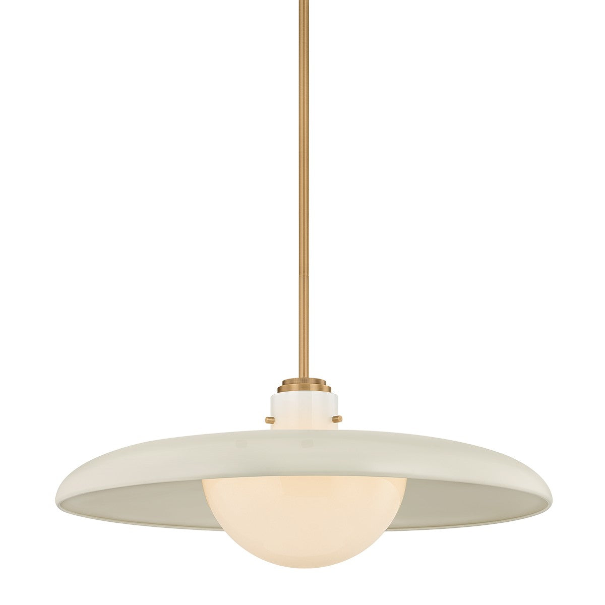 Troy Lighting Canada - F2628-PBR/OW - One Light Pendant - Gustavo - Patina Brass