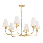 Troy Lighting Canada - F4740-GLI - Six Light Chandelier - Quill - Gilded Ivory