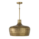 Capital Lighting - 360312THB - One Light Pendant - Myriah - Tibetan Hammered Brass