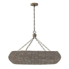 Capital Lighting - 459781AGD - Eight Light Chandelier - Morada - Aegean Grey and Dark Brass