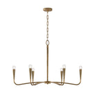 Capital Lighting - 459861ARG - Six Light Chandelier - Savari - Artisan Gold