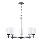 Capital Lighting - 461051MB-660 - Five Light Chandelier - Drake - Matte Black
