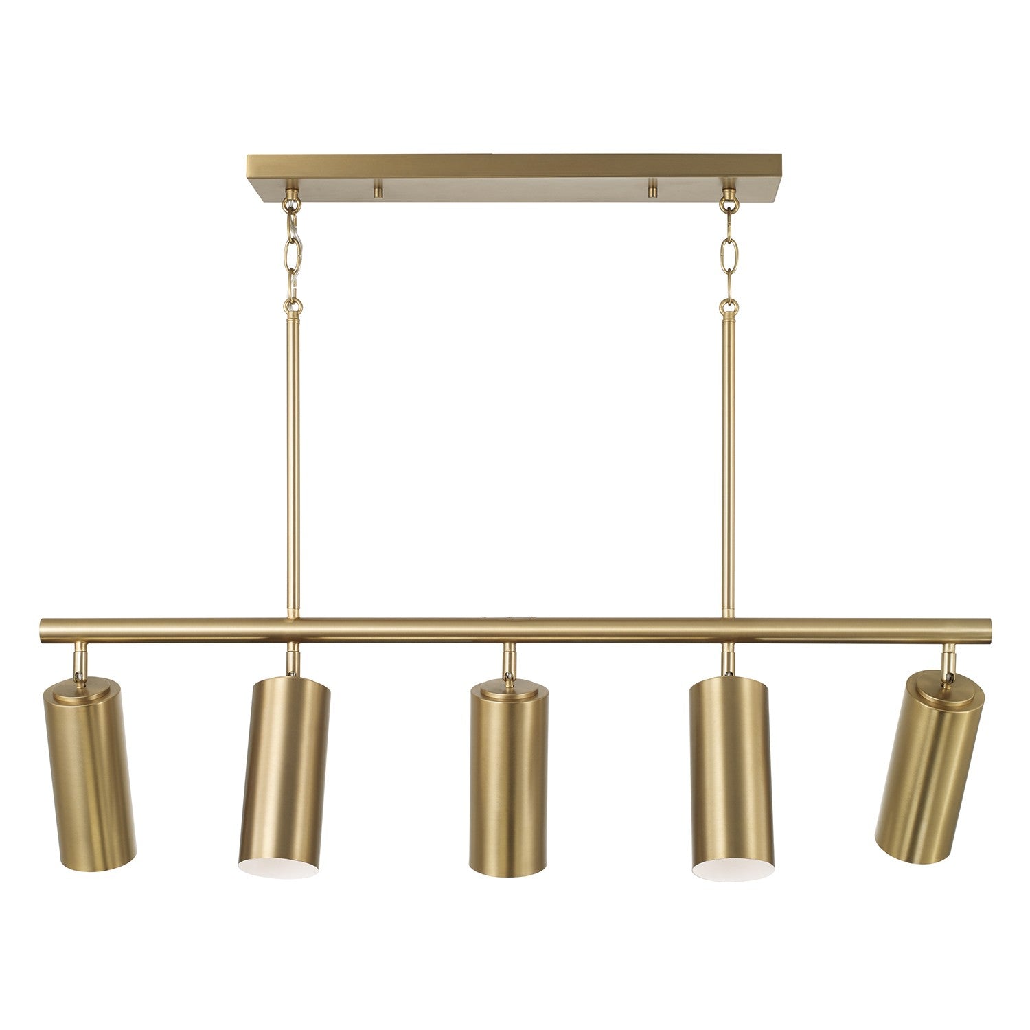 Capital Lighting - 861751AD - Five Light Island Pendant - Robbie - Aged Brass