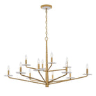 Savoy House - 1-1966-12-60 - 12 Light Chandelier - Judi - Distressed Gold