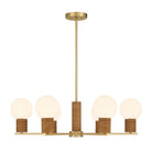 Savoy House - 1-4080-6-322 - Six Light Chandelier - Jarrell - Warm Brass