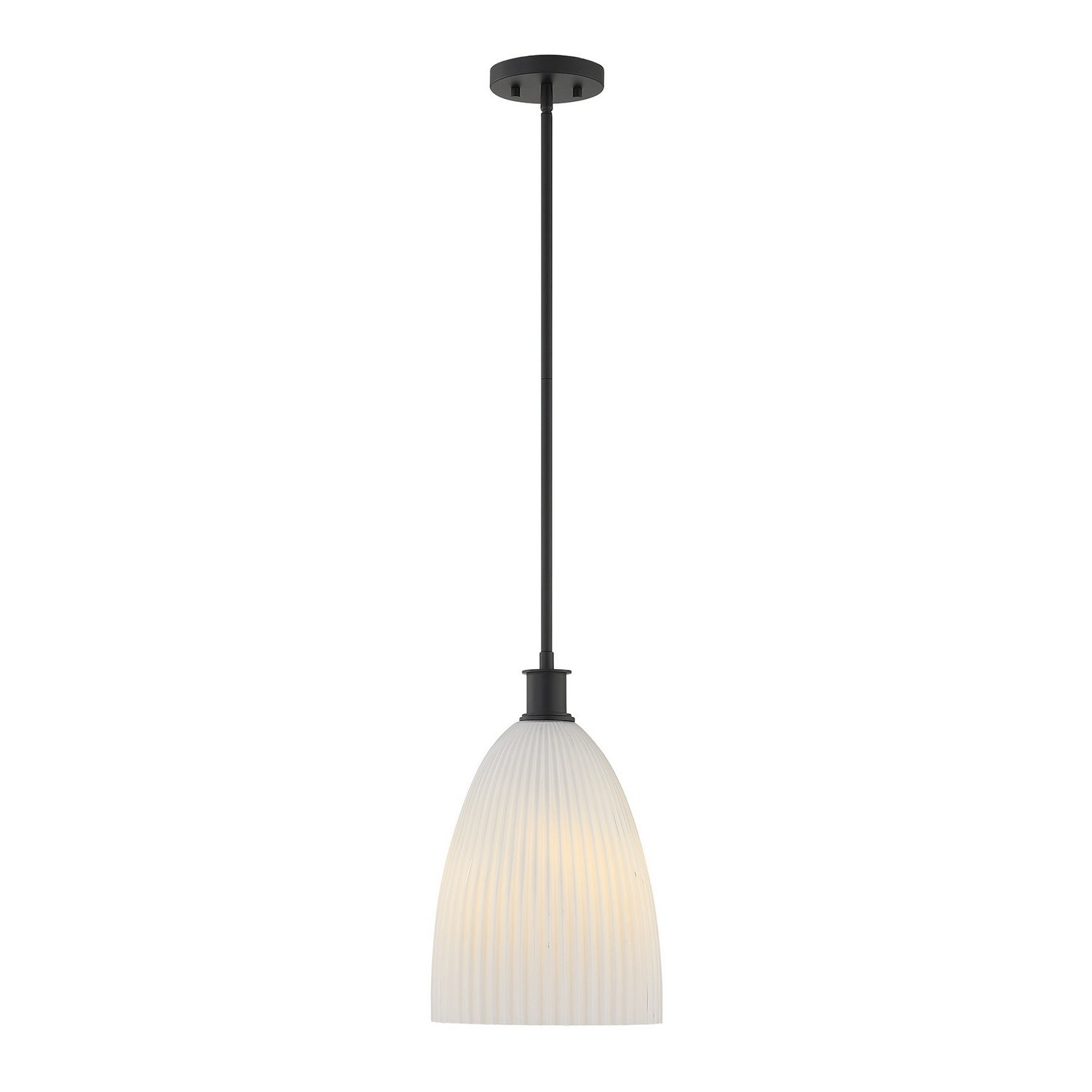 Savoy House - 7-1244-1-89 - One Light Pendant - Baldwin - Matte Black