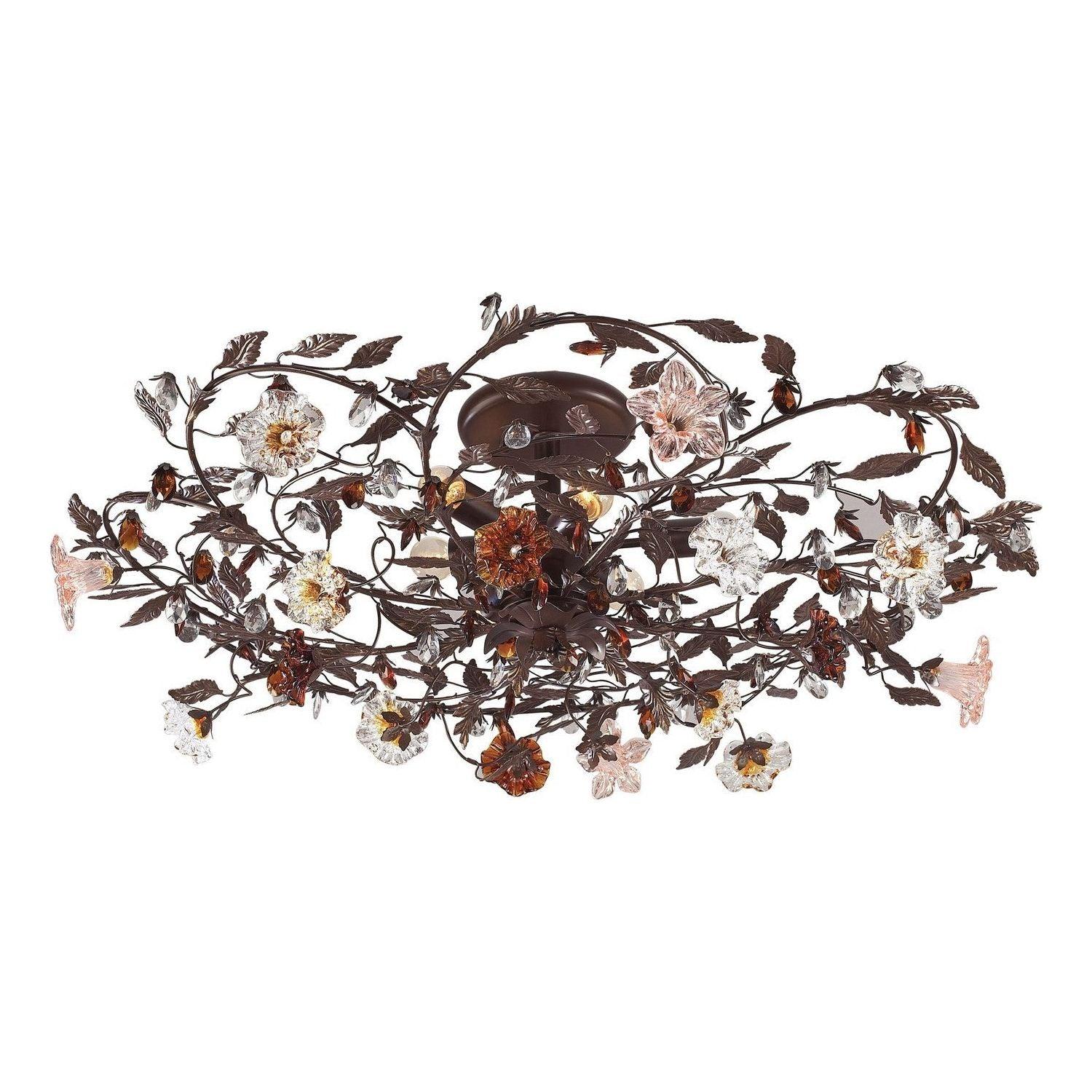 ELK Home - Cristallo Fiore Flush Mount - 7047/6 - Canada Light Shop