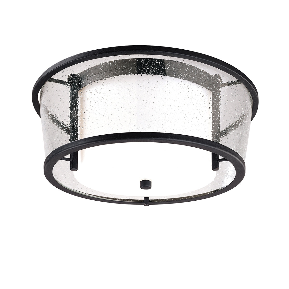 Troy Lighting Canada - C1350-TBK - Two Light Flush Mount - Bennington - Textured Black