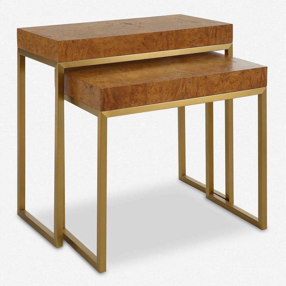 The Uttermost - Burl-esque Nesting Tables - Set of 2 - 22986 - Canada Light Shop