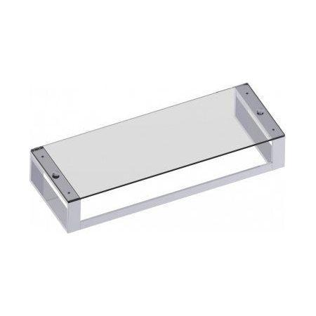 Kartners - Berlin Glass Towel Shelf with Towel Bar - 232672-99 - Canada Light Shop