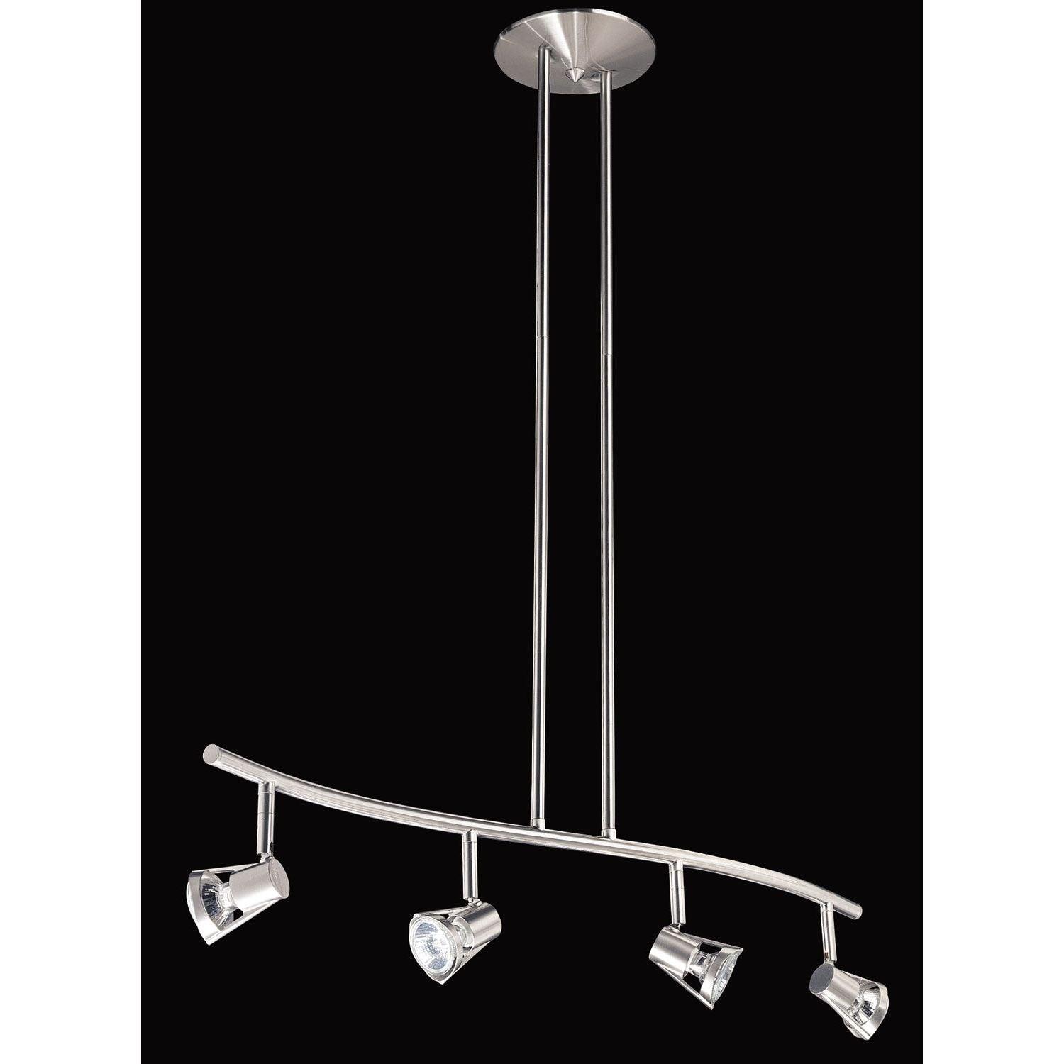 Kendal Lighting - Sorella Fixed Rail Fixture - HPF5000-4L-SN - Canada Light Shop