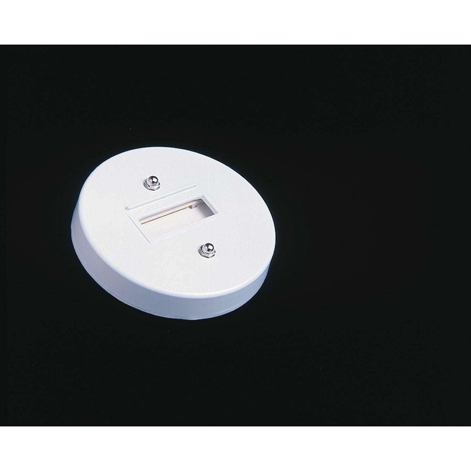 Kendal Lighting - Track Accessory Monopoint Adaptor Plate - TA011-WH - Canada Light Shop