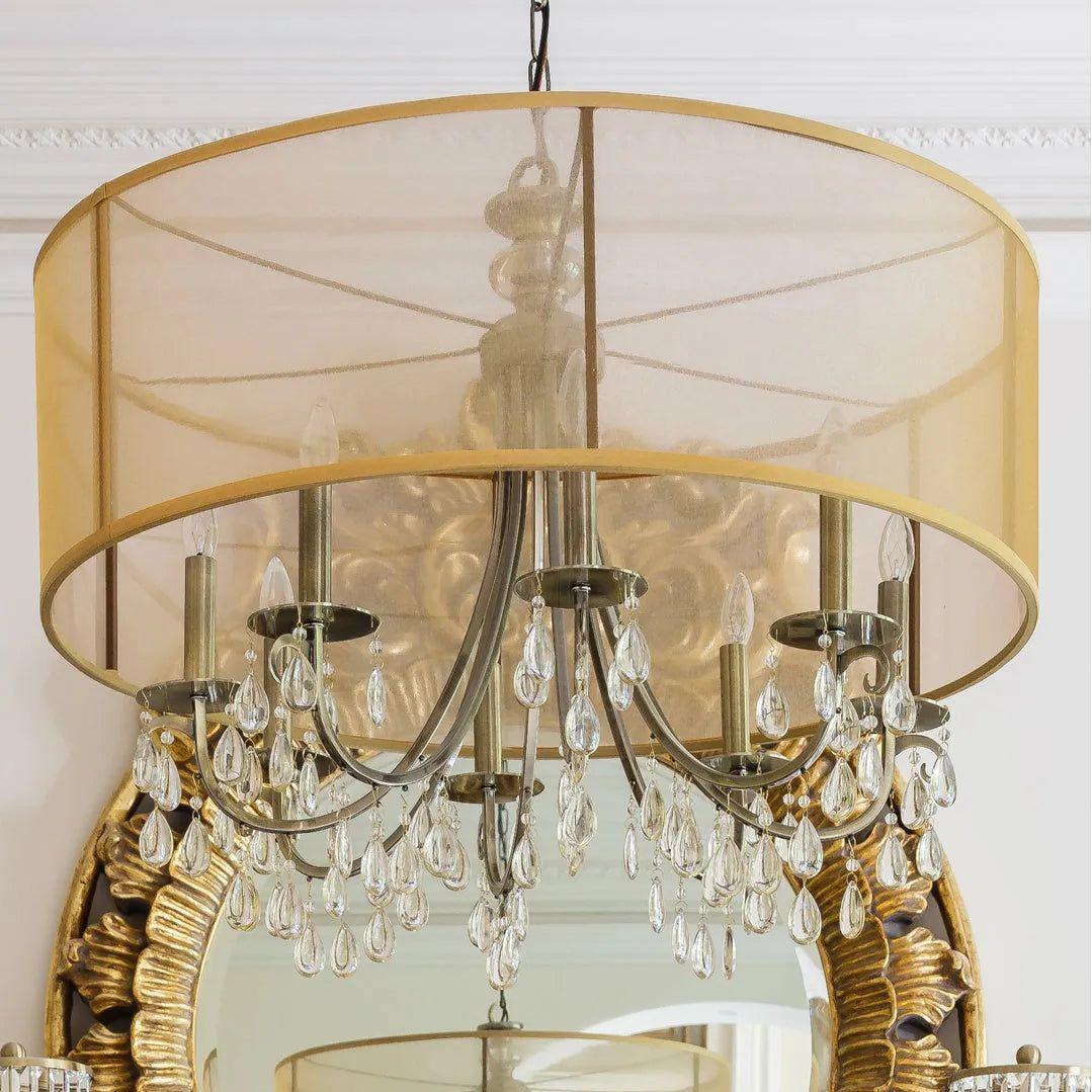 Crystorama - Hampton Eight Light Chandelier - 5628-AB - Canada Light Shop