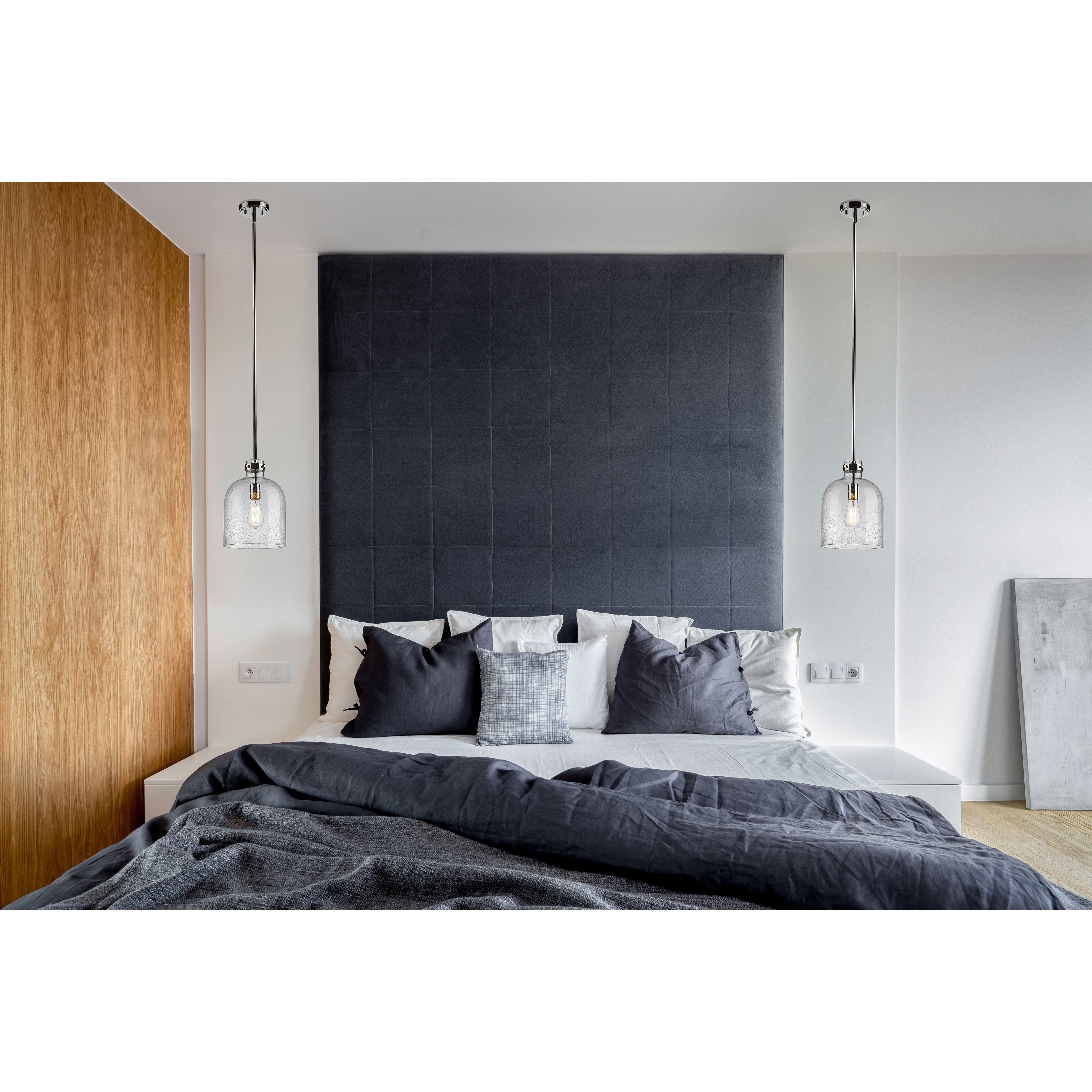 Z-Lite 817-9PN Pearson Pendant in Polished Nickel room shot