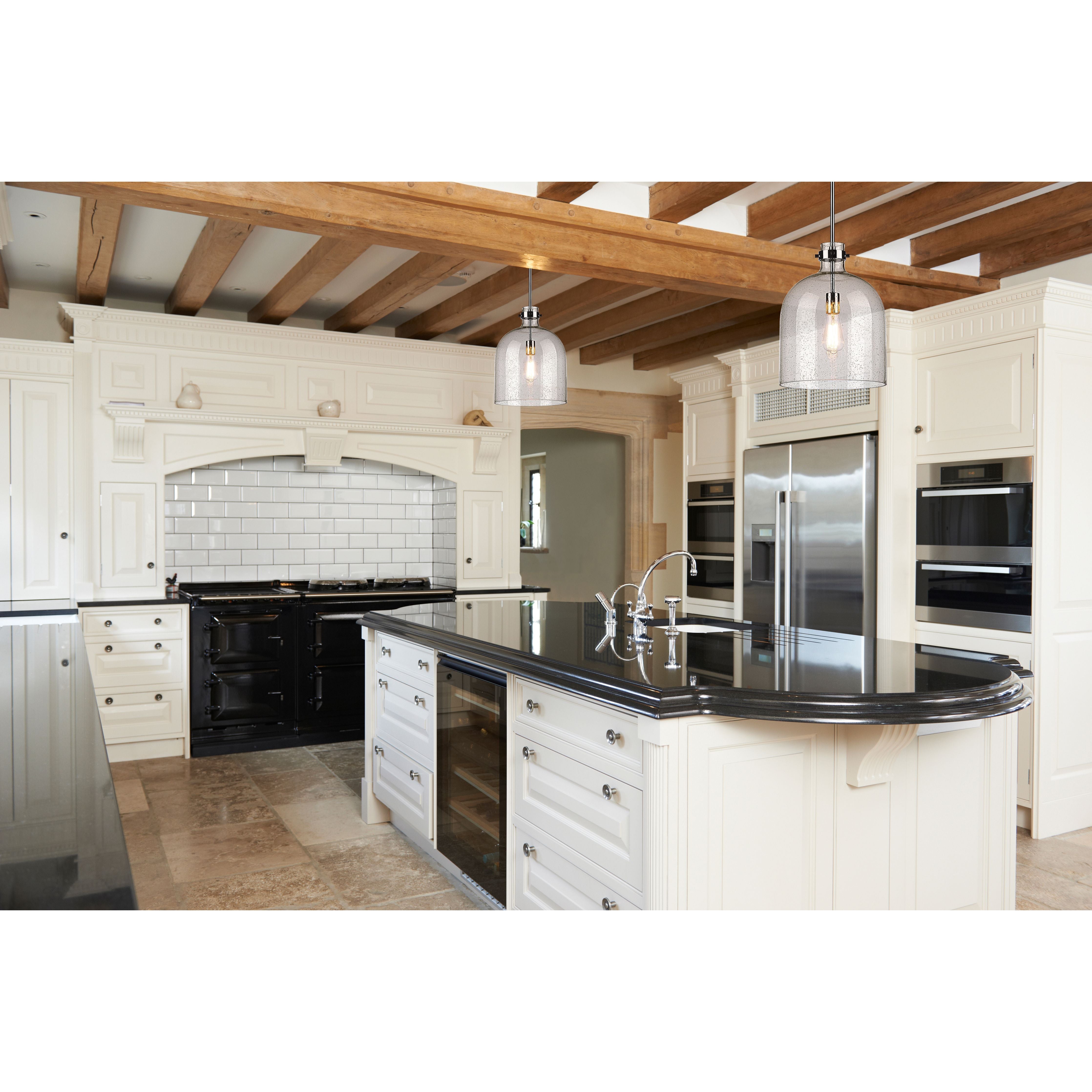 Z-Lite 817-12PN Pearson Pendant in Polished Nickel room shot
