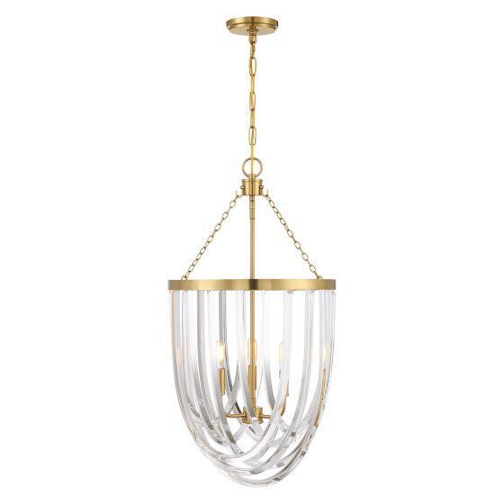 Savoy House - 3-2999-3-322 - Three Light Pendant - Jennings - Warm Brass