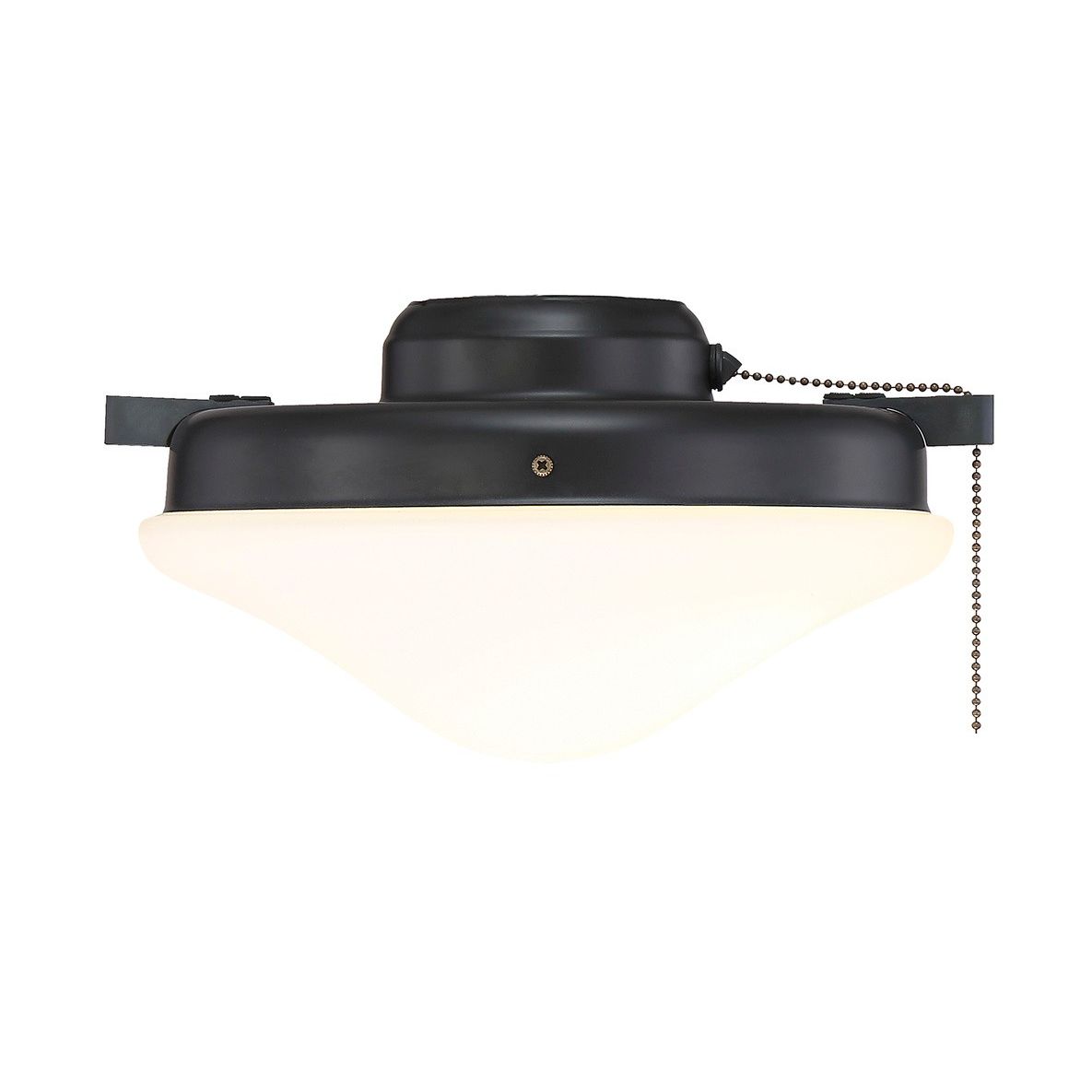 Meridian M2027MBK Two Light Fan Light Kit in Matte Black