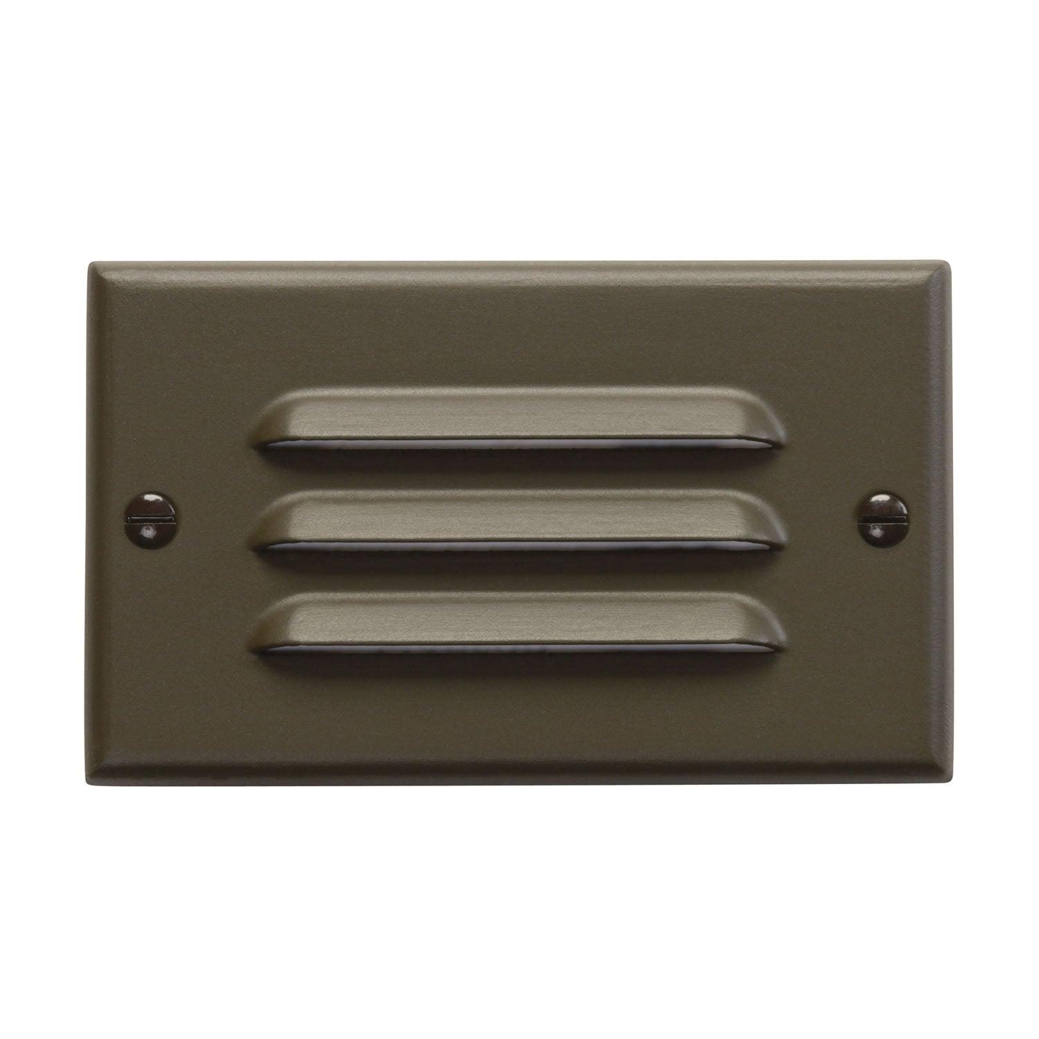 Kichler - Step And Hall 120V LED Step Light Horiz. Louver - 12600AZ - Canada Light Shop
