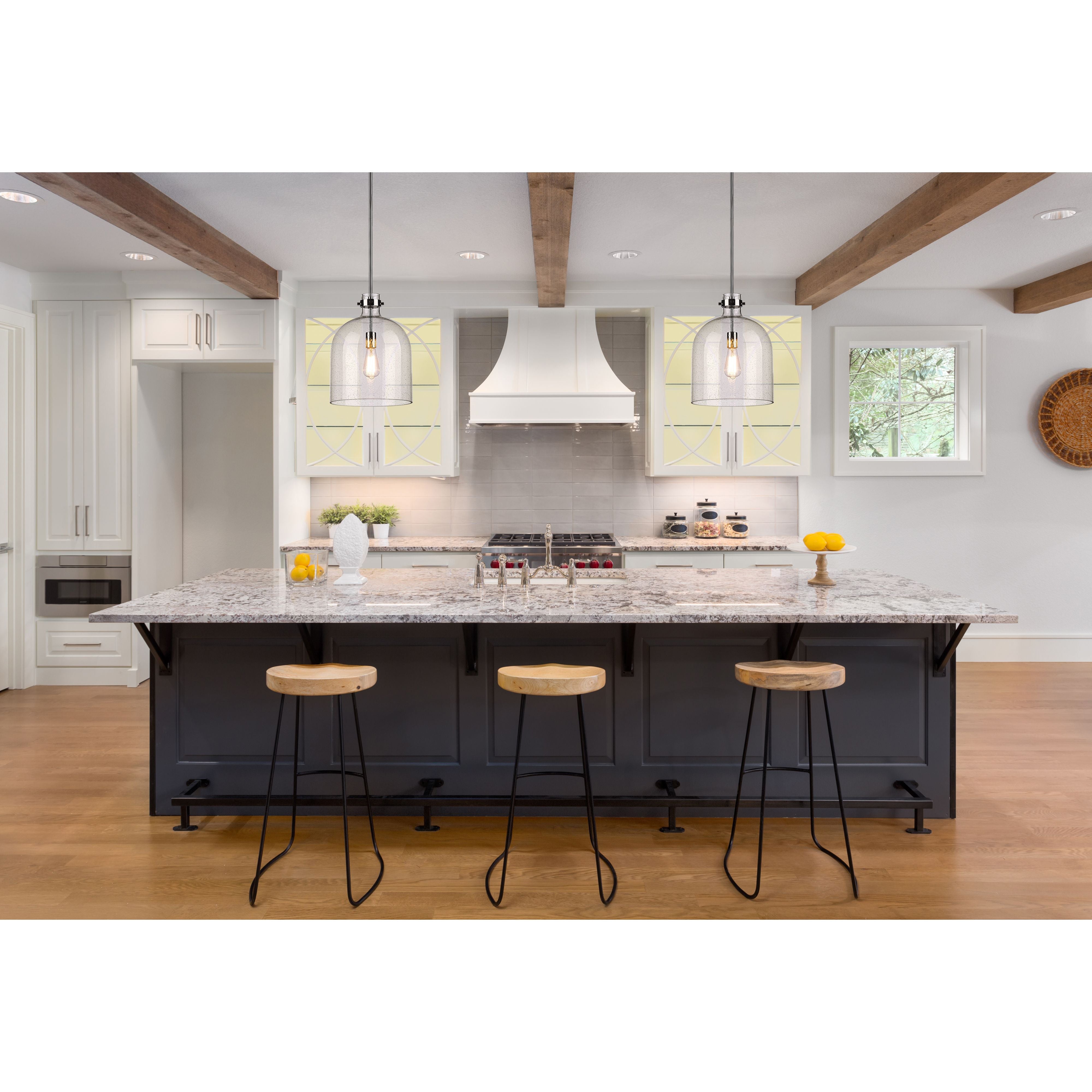Z-Lite 817-12PN Pearson Pendant in Polished Nickel room shot 2