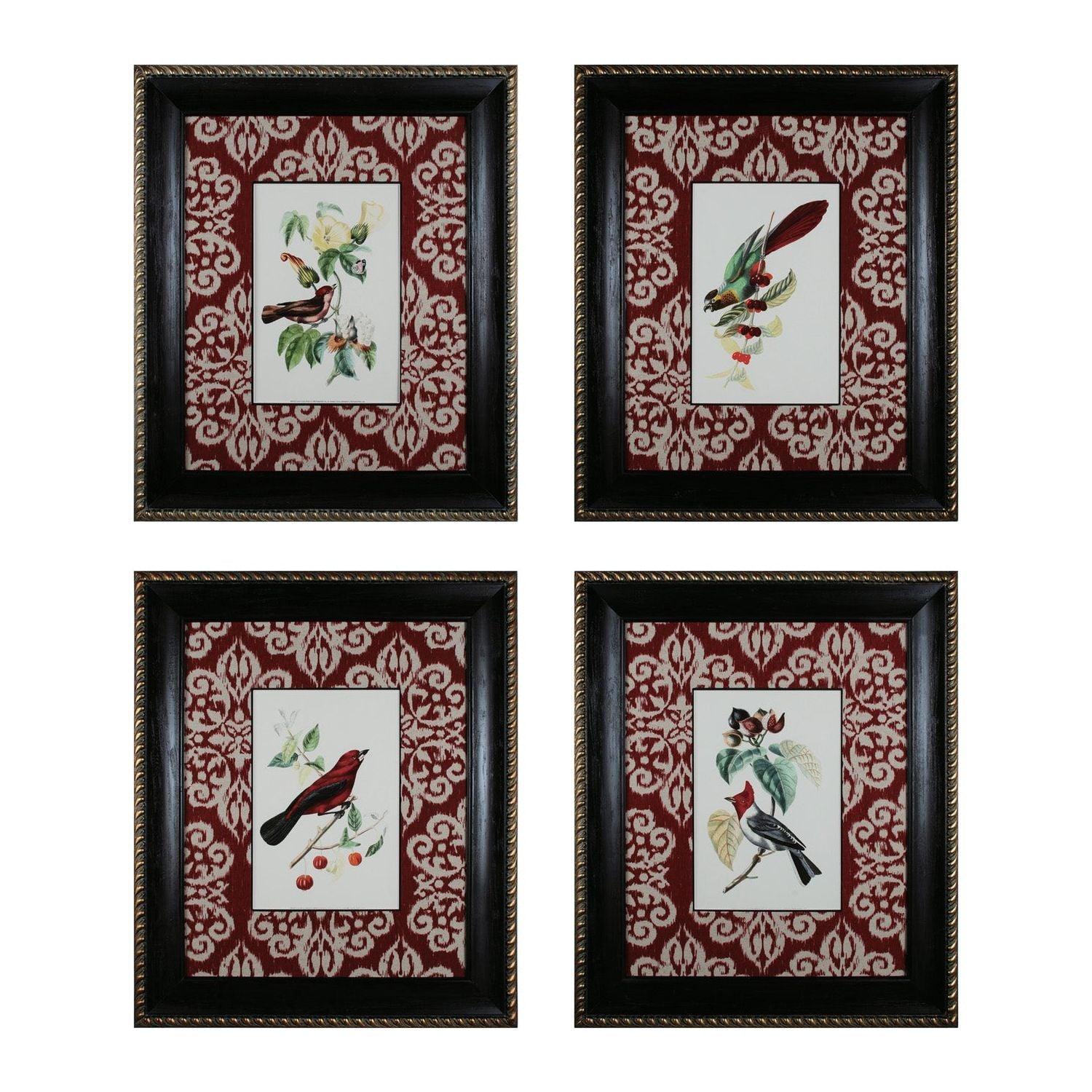 ELK Home - Cuvier Exotic Birds Wall Decor - 10058-S4 - Canada Light Shop