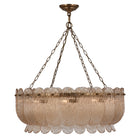 Kalco - 523456WB - Ten Light Pendant - Camellia - Winter Brass
