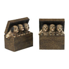 ELK Home - Pups in a Basket Bookends - 93-19312/S2 - Canada Light Shop