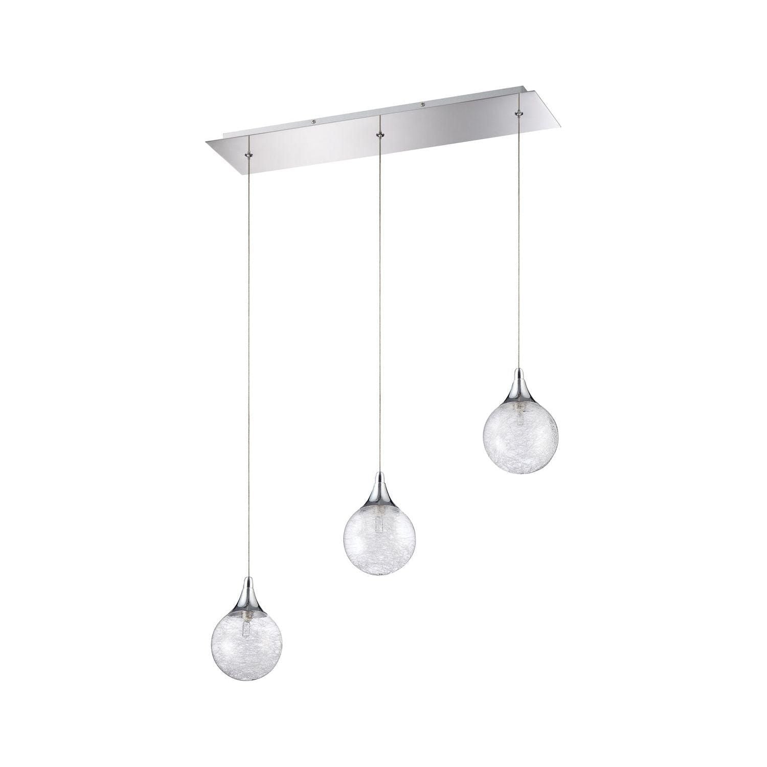 Kendal Lighting - Fybra Bar - PF41-3LBR-CH - Canada Light Shop