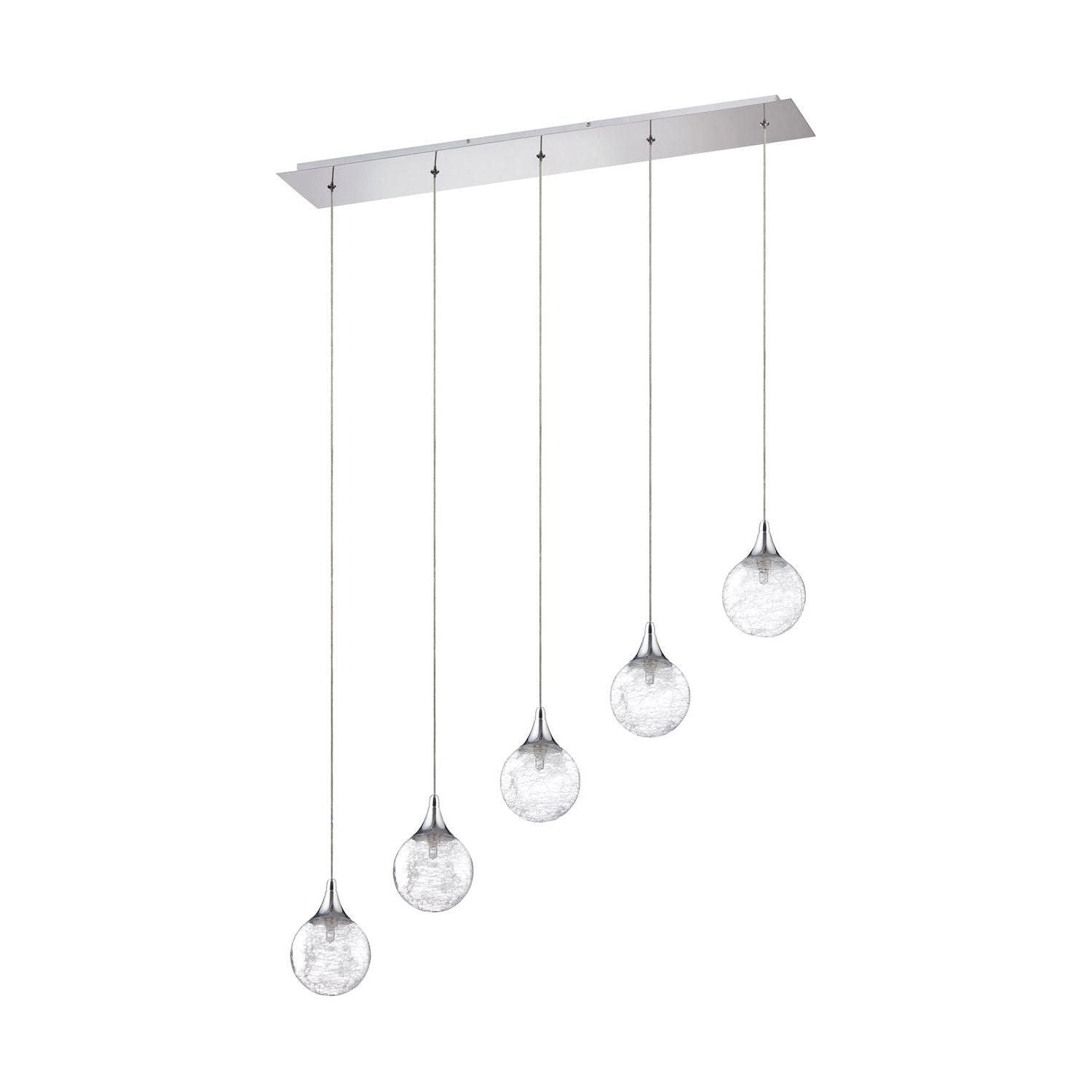 Kendal Lighting - Fybra Bar - PF41-5LBR-CH - Canada Light Shop