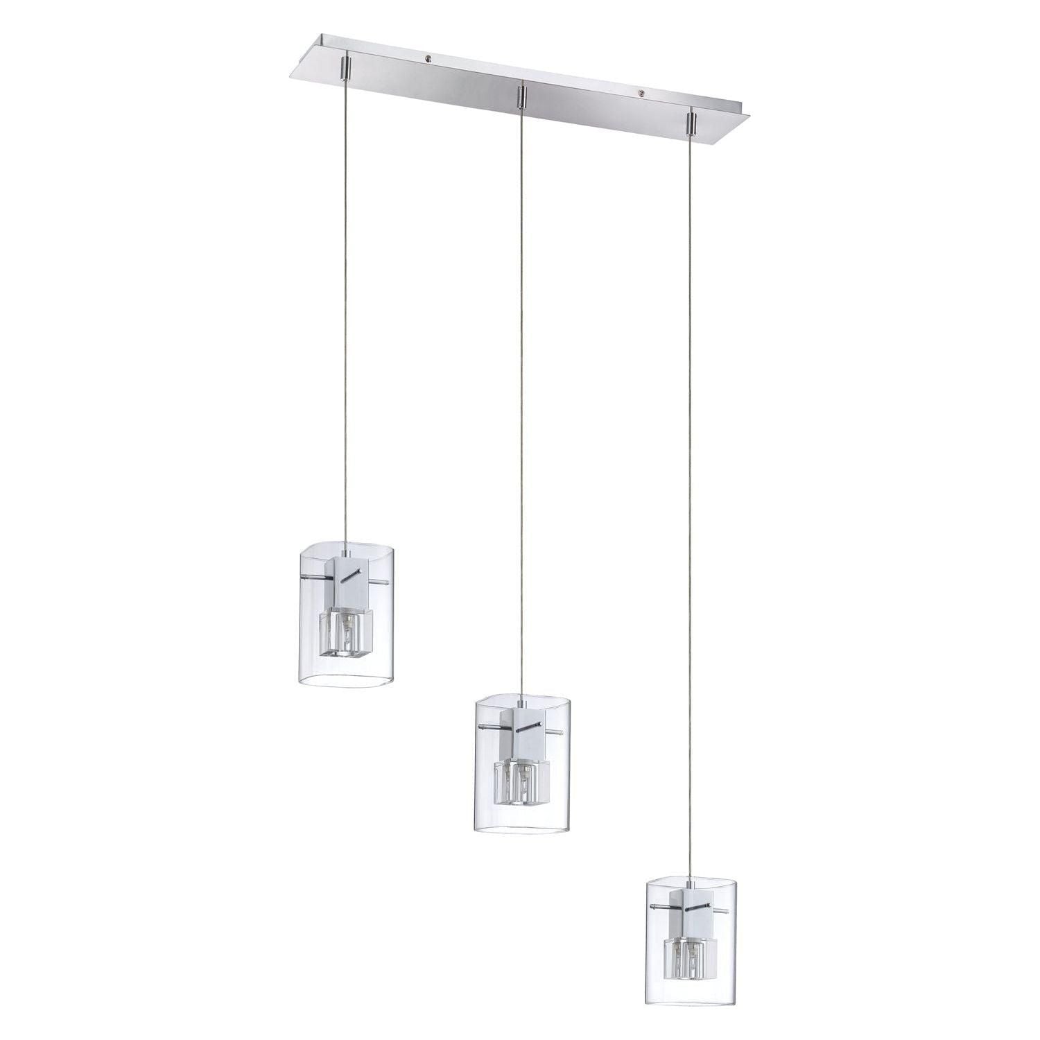 Kendal Lighting - Metro Bar - PF44-3LBR-CH - Canada Light Shop