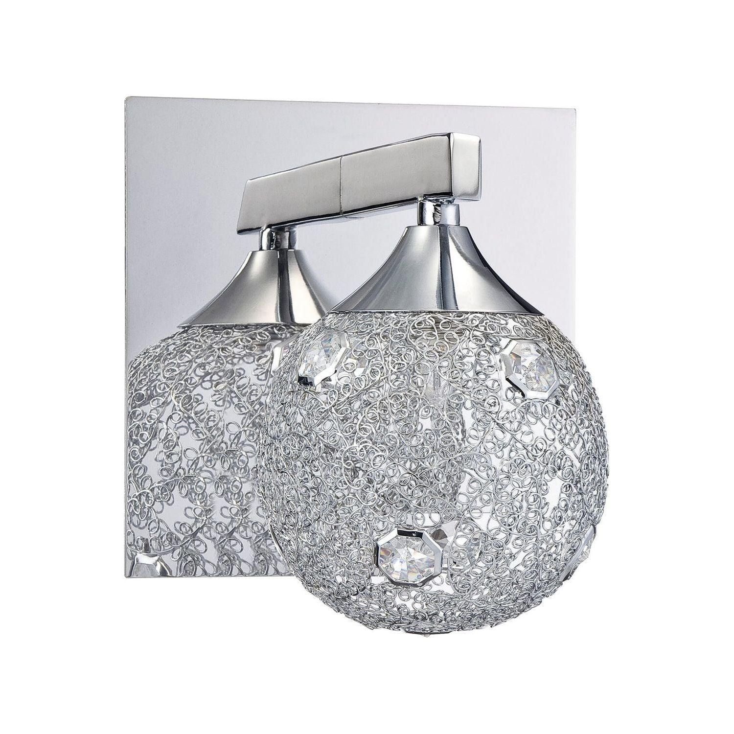 Kendal Lighting - Solaro Vanity Light - VF4000-1L-CH - Canada Light Shop
