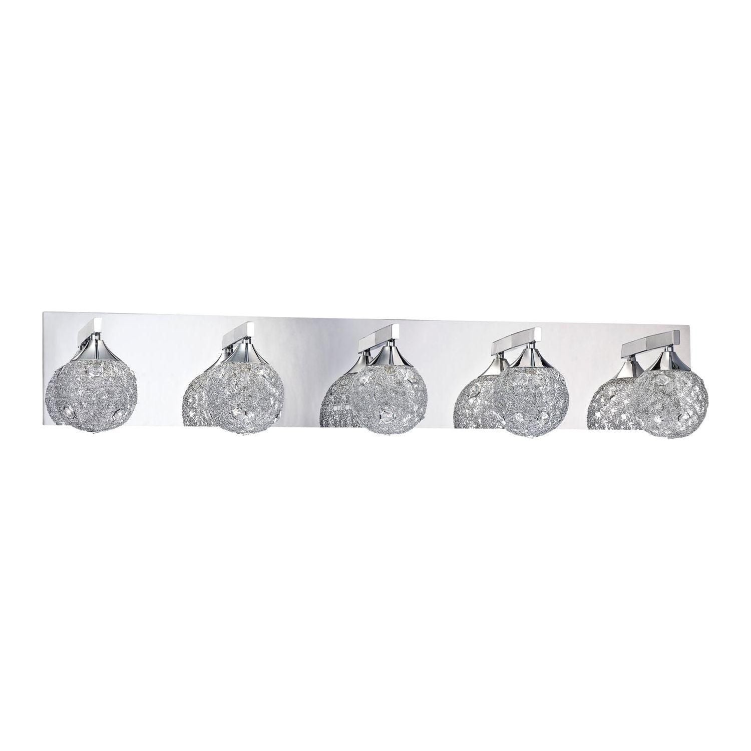 Kendal Lighting - Solaro Vanity Light - VF4000-5L-CH - Canada Light Shop