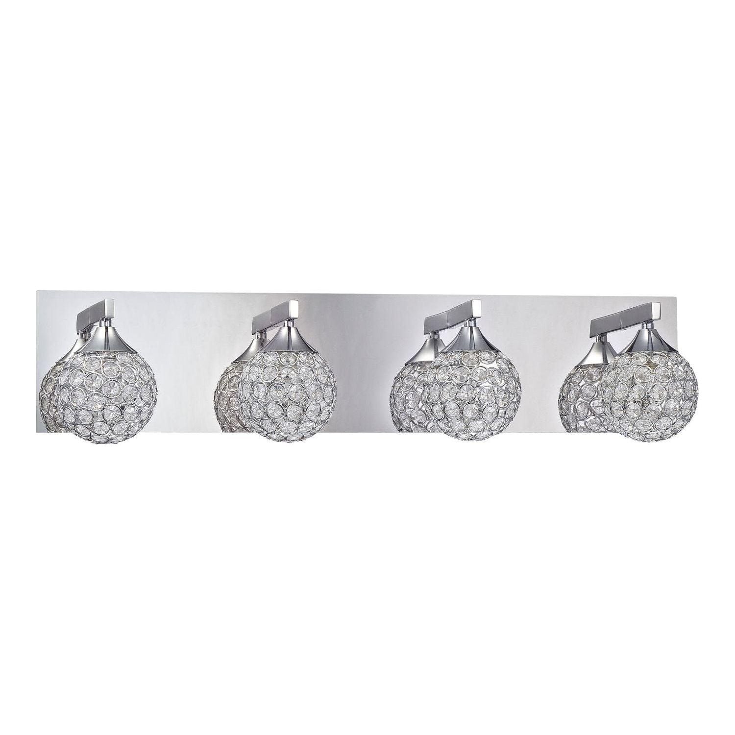Kendal Lighting - Crys Vanity Light - VF4200-4L-CH - Canada Light Shop