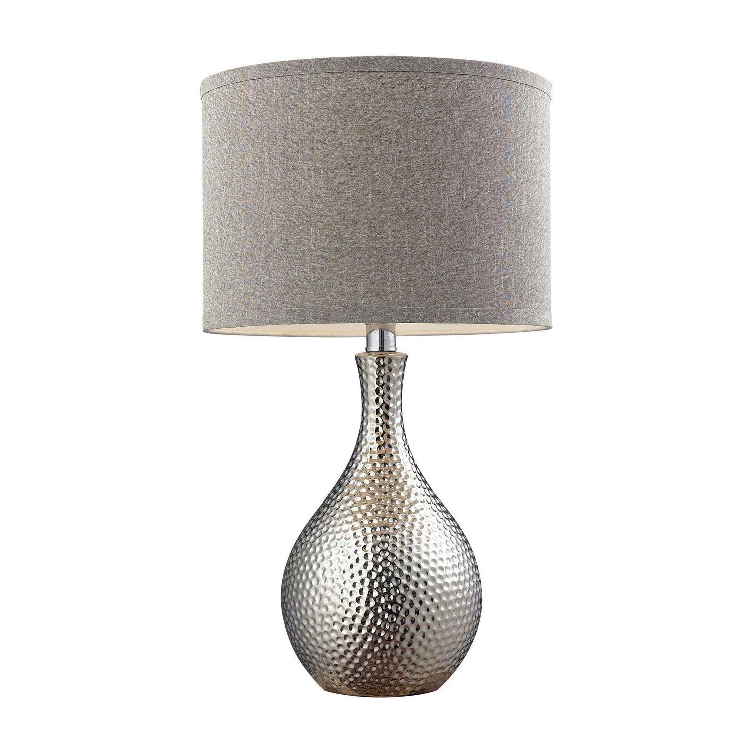 ELK Home - Hammered Chrome Table Lamp - D124 - Canada Light Shop