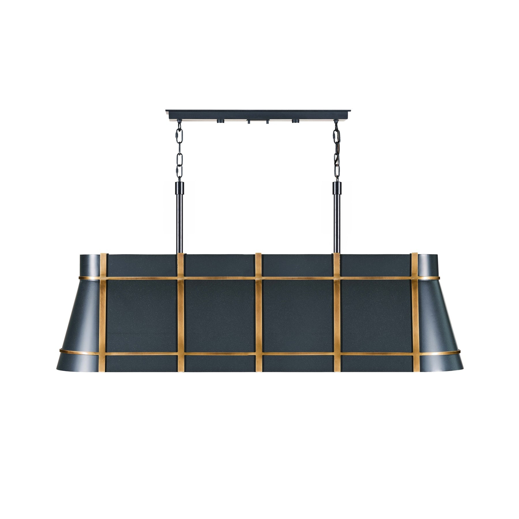 Varaluz - 536N05ZNCBRZ - Five Light Linear Pendant - Brasserie - Blackened Zinc/Heritage Bronze