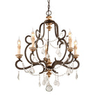 Troy Lighting Canada - F3515-PZ/DG - Five Light Chandelier - Bordeaux - Parisian Brnze W Distr Gold Le