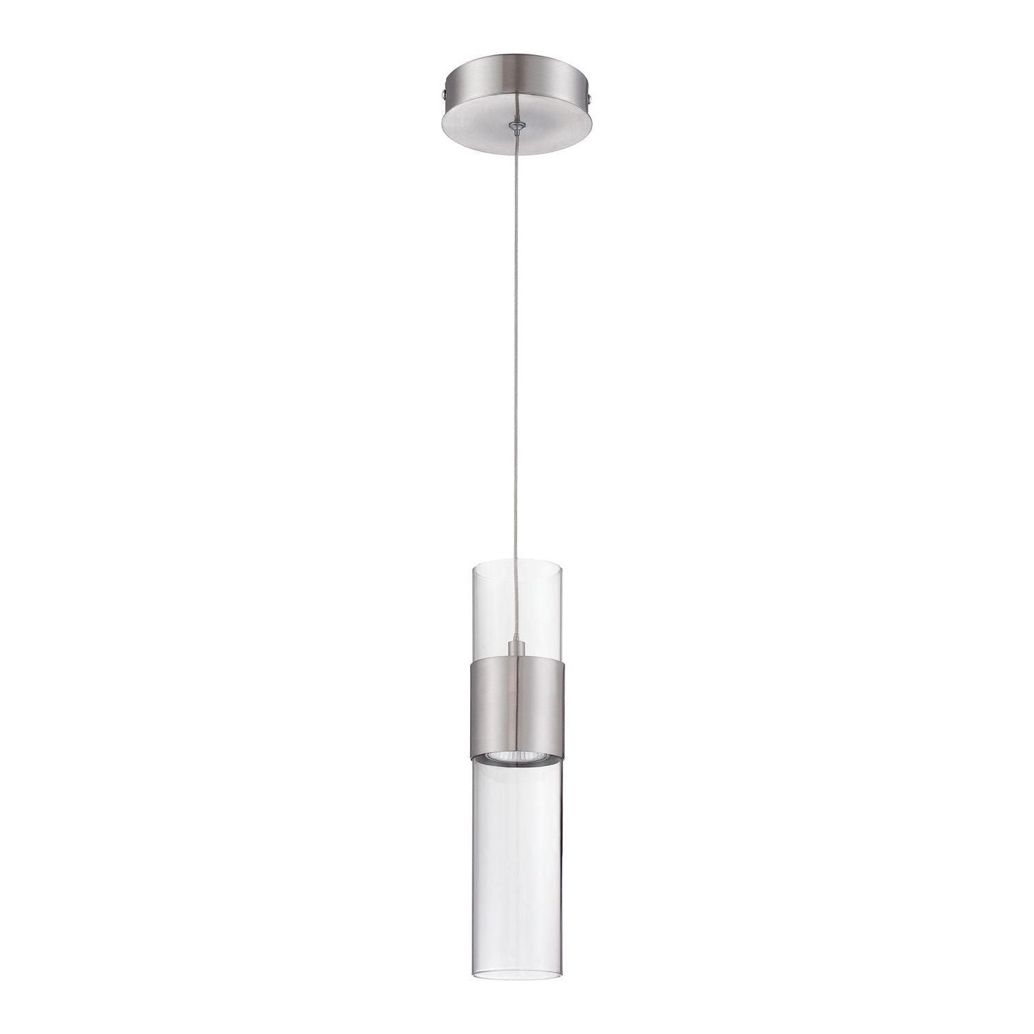 Kendal Lighting - Lola Pendant - PF57-1LGU-SN - Canada Light Shop