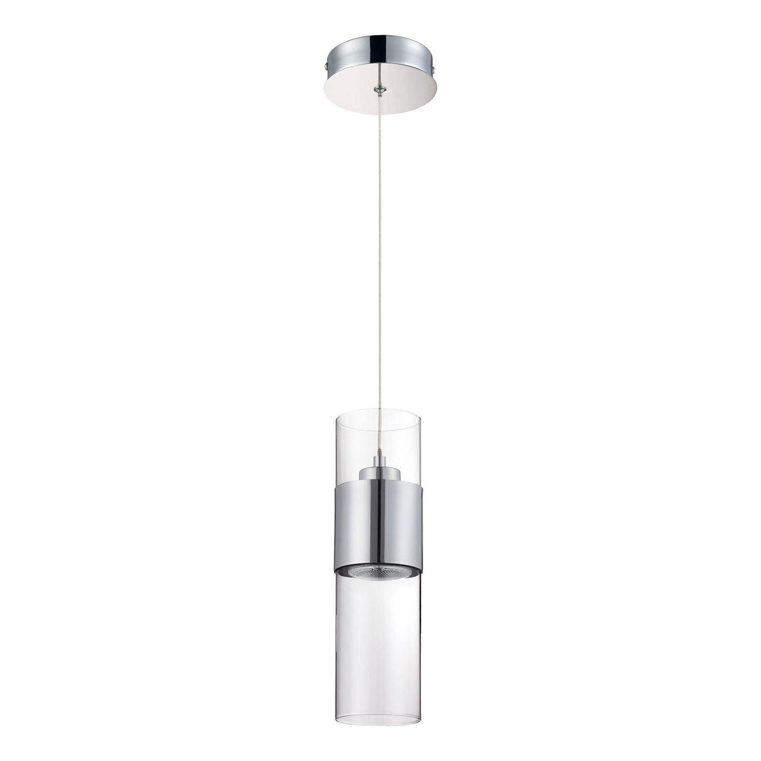 Kendal Lighting - Lola Pendant - PF57-1LPR-CH - Canada Light Shop