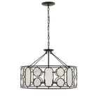 Varaluz - 555P06DB - Six Light Pendant - Oval Office - Ironclad