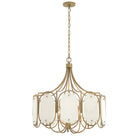 Varaluz - 556P05BK - Five Light Pendant - Panelist - Brass Kisser
