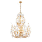 Varaluz - 558C12FG - 12 Light Chandelier - Petal Court - French Gold