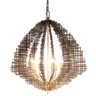 Varaluz - 559P08DBFG - Eight Light Pendant - Construct - Dark Bronze / French Gold