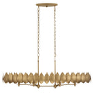 Varaluz - 560N06BK - Six Light Pendant - Petal Reign - Brass Kisser
