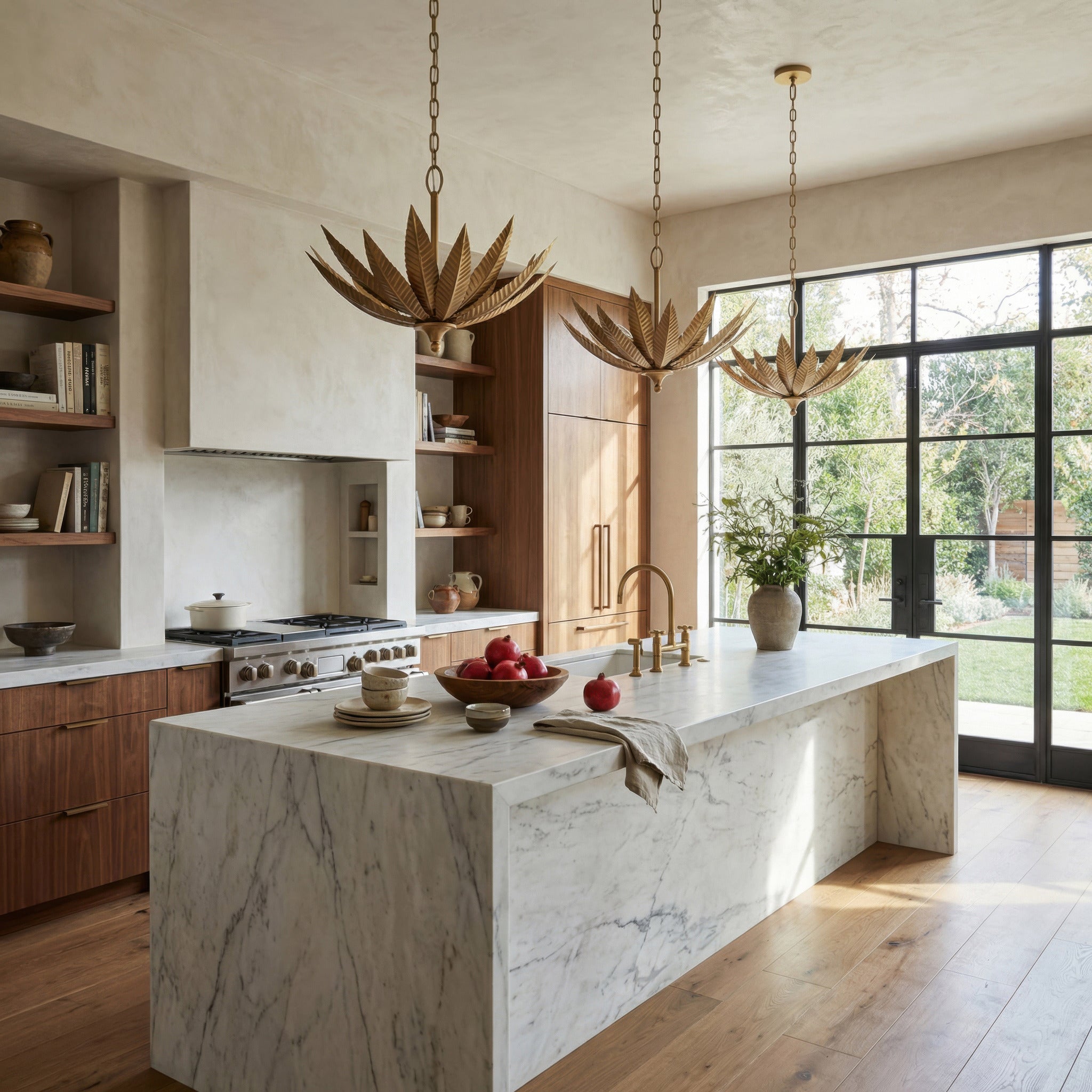 Varaluz - 563P06BK - Six Light Pendant - Zanara - Brass Kisser