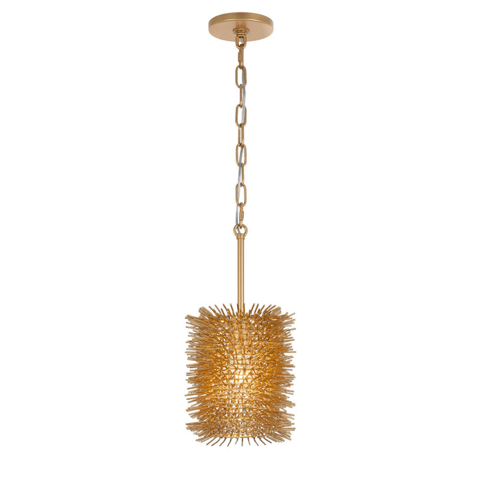 Varaluz - 569M01GO - One Light Pendant - Urchin - Gold