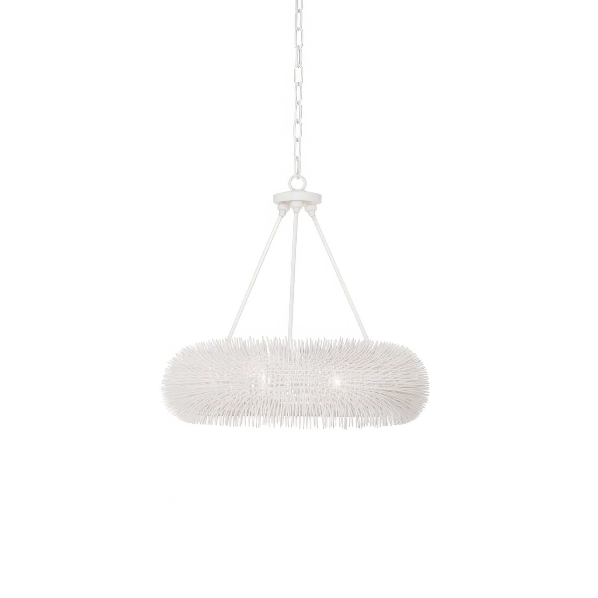 Varaluz - 569P06WH - Six Light Pendant - Urchin - White