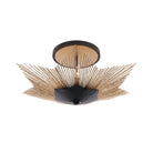Varaluz - 570S03DBFG - Three Light Semi-Flush Mount - Aristocrat - Dark Bronze / French Gold