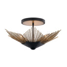 Varaluz - 570S04DBFG - Four Light Semi-Flush Mount - Aristocrat - Dark Bronze / French Gold
