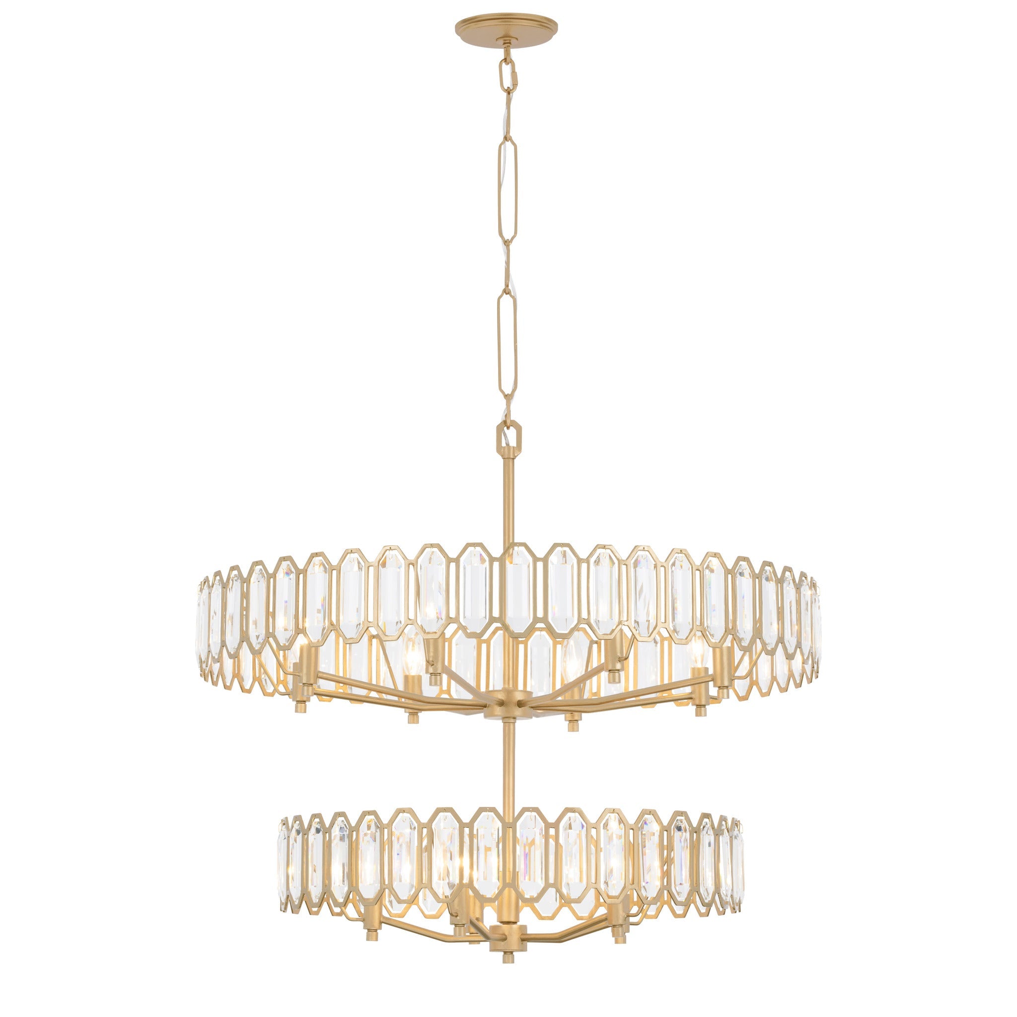 Varaluz - 572P13BK - 13 Light Pendant - Drama Club - Brass Kisser