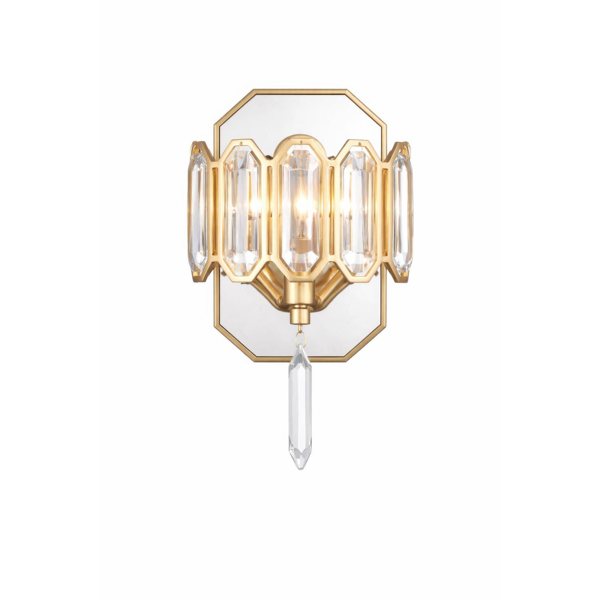 Varaluz - 572W01BK - One Light Wall Sconce - Drama Club - Brass Kisser
